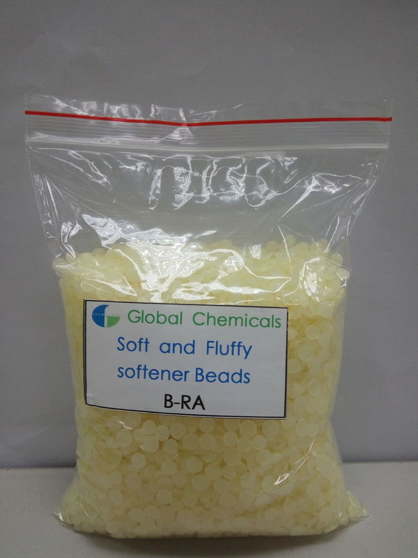 Pale Yellow Antistatic Cold Water Softener Beads B-RA Textile Finishing Auxiliaries