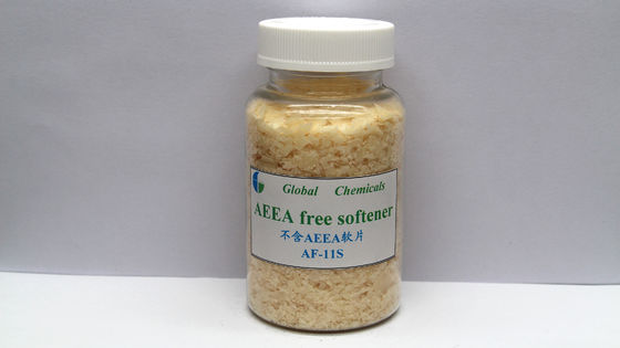 ΑΦ - 11S Αδύναμα κατιονικά μαλακτικοποιητικά νιφάδια και ελεύθερο μαλακτικοποιητικό AEEA για υφαντικές ύλες