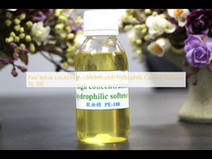 Πλαχτόκίτρινο υγρό υδροφιλικό κατιονικό μαλακτικοποιητικό υψηλής συγκέντρωσης PE-100