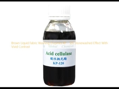 Καφέ υγρά ένζυμα πλύσης υφασμάτων KP - 120 Εφέ πέτρας με έντονη αντίθεση