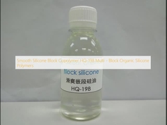 Κοπολυμερές ομαλής σιλικόνης με μπλοκ HQ-198 Πολυ-μπλοκ οργανικά πολυμερή σιλικόνης